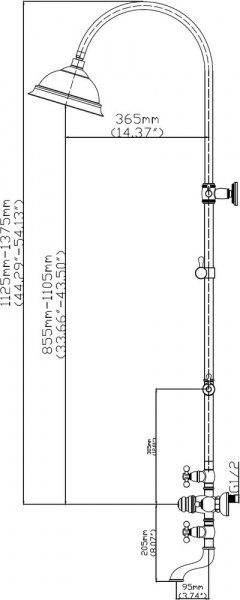 Душевая стойка Seaman Eco Koblenz SSN-2368C