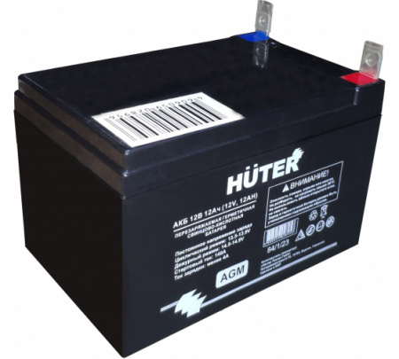Аккумуляторная батарея АКБ Huter (12 В, 12А*ч)