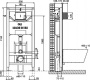 Система инсталляции для унитазов OLI Oli 120 100409mSL00 с кнопкой смыва, хром глянец