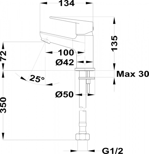 Смеситель для раковины TEKA Sineu 833461280