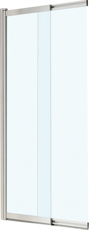 Шторка на ванну Vincea VSB-1E100CL 100 см, профиль хром, стекло прозрачное