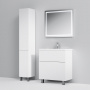 Мебель для ванной AM.PM Gem 75 белый глянец, с 2 ящиками + Сертификат AM.PM на 30 дней подписки на медиасервис
