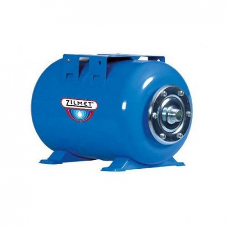 Гидроаккумулятор горизонтальный синий Zilmet ULTRA-PRO - 24л (PN10, мемб.бутил, фланец нерж.ст)