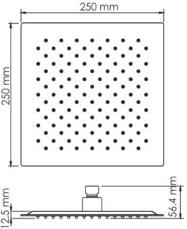 Верхний душ Wasserkraft Glan A199