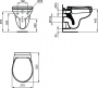 Комплект Чаша для унитаза Vidima E406501 + Крышка-сиденье Vidima W303901 + Система инсталляции Ideal Standard R020467 + Кнопка смыва