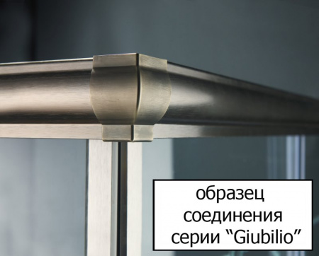 Душевой уголок Cezares Giubileo-A-2-100 стекло с узором, хром