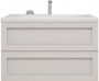 Тумба с раковиной Art&Max Platino 90, подвесная, белый глянец