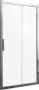 Душевая дверь в нишу STWORKI Стокгольм DE019D2100200CH 100 см профиль хром глянец