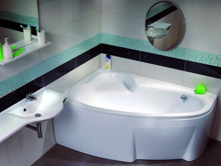 Акриловая ванна Ravak Asymmetric 160x105 L с ножками