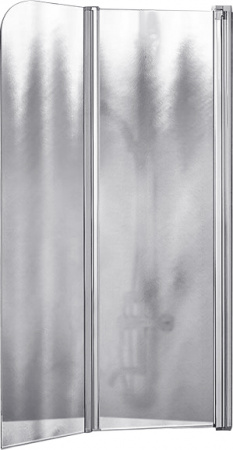 Шторка на ванну Vincea VSB-12114CH-R 114 см, R, профиль хром, стекло шиншилла