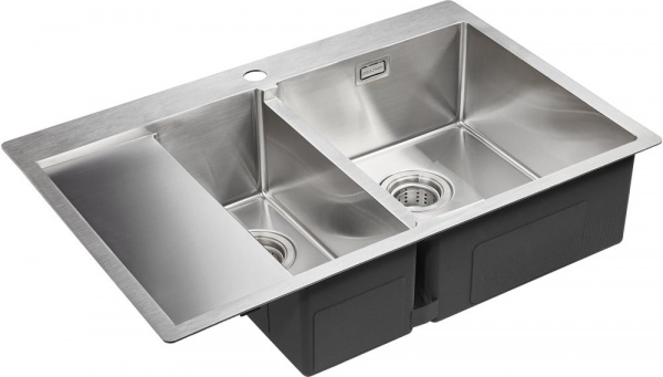 Мойка кухонная Paulmark Union PM537851-BSR брашированная нержавеющая сталь R