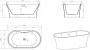 Акриловая ванна BelBagno BB201-1500-800 150x80