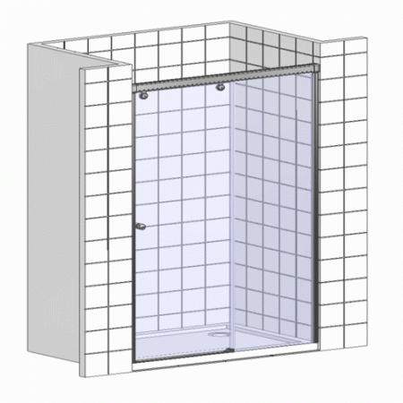Душевая дверь в нишу Aquanet Pleasure AE60-N-120H200U-BT