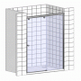 Душевая дверь в нишу GuteWetter Slide Door GK-862 правая 135 см стекло бесцветное, профиль хром