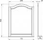 Мебель для ванной ASB-Woodline Модерн 85 белая, патина серебро