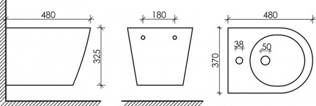 Биде подвесное Ceramica Nova Forma CN3012