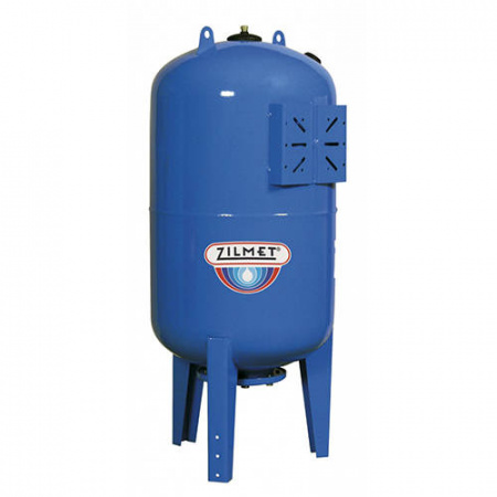 Гидроаккумулятор вертикальный синий Zilmet ULTRA-PRO - 24 л (PN10, мемб.бутил, фланец нерж.ст)