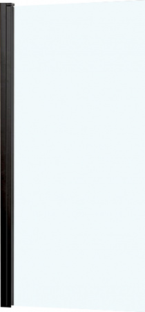 Шторка на ванну Vincea VSB-11800CLB 80 см, профиль чёрный, стекло прозрачное