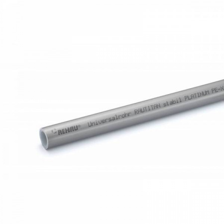 Труба из сшитого полиэтилена универсальная Рехау Rautitan Stabil Platinum 16 х 2.6 мм (100 м), стоимость за 10 м