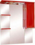 Зеркало Misty Жасмин 85 с подсветкой, красная эмаль R