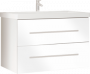 Мебель для ванной Marka One Mix 70П с 2 ящиками, белый глянец, ручки рейлинг