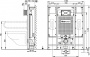 Система инсталляции для унитазов AlcaPlast Sadromodul A101/1300H