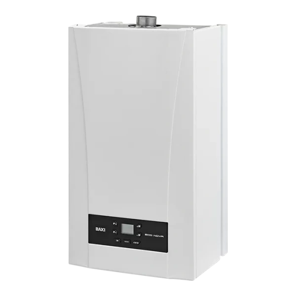Котёл газовый настенный, Baxi, ECO NOVA 10F, мощность, кВт-10, двухконтурный, камера сгорания-закрытая, цвет-белый