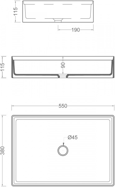 Раковина ArtCeram Scalino 55 giallo zinco