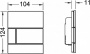 Кнопка смыва TECE Square Urinal 9242806 черное стекло, кнопка сатин
