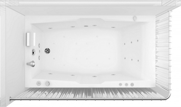 Карниз для ванны Aquanet Г-образный карниз 190 см
