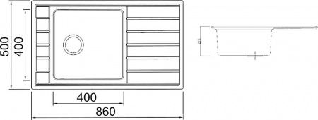 Мойка кухонная Seaman Eco Roma SMR-8650A без отверстий