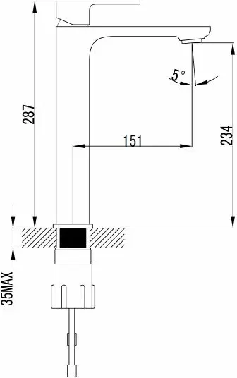 Смеситель для раковины Bien Casso BL21003105