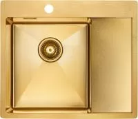 Мойка кухонная Paulmark Alster PM825951-BGL брашированное золото L