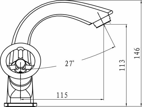 Смеситель для раковины Elghansa New Wave Sigma 19A7595