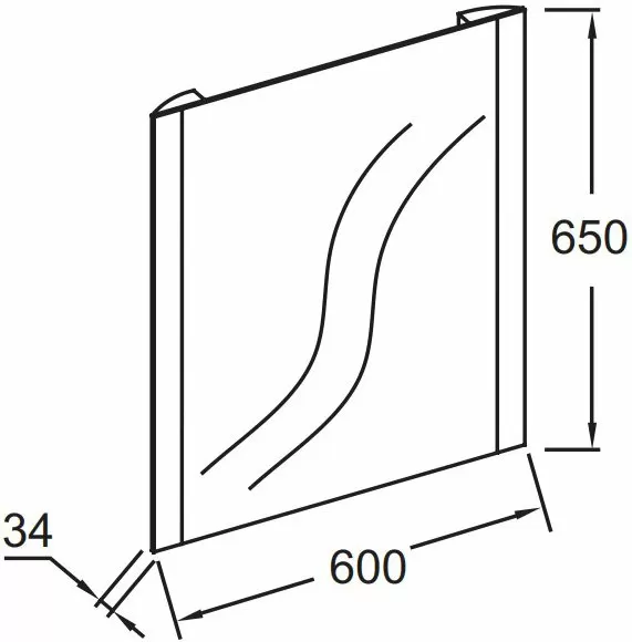 Зеркало Jacob Delafon Replique EB1470-NF 60 см