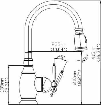 Смеситель для кухни Seaman Eco Koblenz SSN-2168P