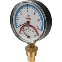 Термоманометр радиальный Itap 484 (корпус Ø 80 мм) Термоманометр радиальный Itap 484 (корпус Ø 80 мм)