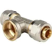 Обжимной тройник внутренняя резьба STOUT 16 х 1/2* Обжимной тройник внутренняя резьба STOUT 16 х 1/2*