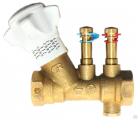 Клапан балансировочный статический с зондами и сливом Giacomini R206В 1 1/2* Клапан балансировочный статический с зондами и сливом Giacomini R206В 1 1/2*