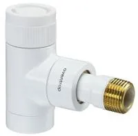 Кран под термоголовку для радиатора верхний угловой 1/2* Oventrop E белый Кран под термоголовку для радиатора верхний угловой 1/2* Oventrop E белый