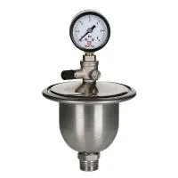 Гаситель гидроударов мембранный с манометром VALTEC 1/2* Гаситель гидроударов мембранный с манометром VALTEC 1/2*