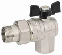 Кран шаровый американка внутренняя / наружная резьба, ручка бабочка Bugatti OREGON 1* (серия 594) Кран шаровый американка внутренняя / наружная резьба, ручка бабочка Bugatti OREGON 1* (серия 594)