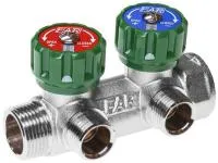 Коллектор для водоснабжения FAR FK 3/4* х 1/2* - 2 отвода (FK 3821 3412TP) Коллектор для водоснабжения FAR FK 3/4* х 1/2* - 2 отвода (FK 3821 3412TP)