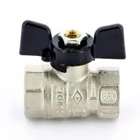 Кран шаровый внутренняя / внутренняя резьба, ручка бабочка Bugatti ARIZONA 1/2* (серия 602) Кран шаровый внутренняя / внутренняя резьба, ручка бабочка Bugatti ARIZONA 1/2* (серия 602)