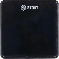 Проводной комнатный датчик STOUT C-7p, черный Проводной комнатный датчик STOUT C-7p, черный