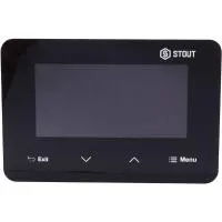 Проводной комнатный двухпозиционный регулятор STOUT ST-293v3, черный Проводной комнатный двухпозиционный регулятор STOUT ST-293v3, черный