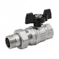 Кран шаровый американка внутренняя / наружная резьба, ручка бабочка Elsen Strong T 1* Кран шаровый американка внутренняя / наружная резьба, ручка бабочка Elsen Strong T 1*