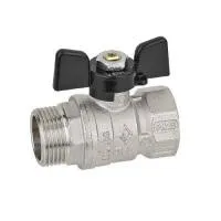 Кран шаровый внутренняя / наружная резьба, ручка бабочка Bugatti ARIZONA 1/2* (серия 607) Кран шаровый внутренняя / наружная резьба, ручка бабочка Bugatti ARIZONA 1/2* (серия 607)