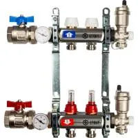 Коллекторная группа для теплого пола STOUT 0907 - 2 выхода Коллекторная группа для теплого пола STOUT 0907 - 2 выхода