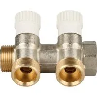 Коллектор для водоснабжения с регулирующими вентилями Stout 3/4* х 1/2* - 2 отвода Коллектор для водоснабжения с регулирующими вентилями Stout 3/4* х 1/2* - 2 отвода